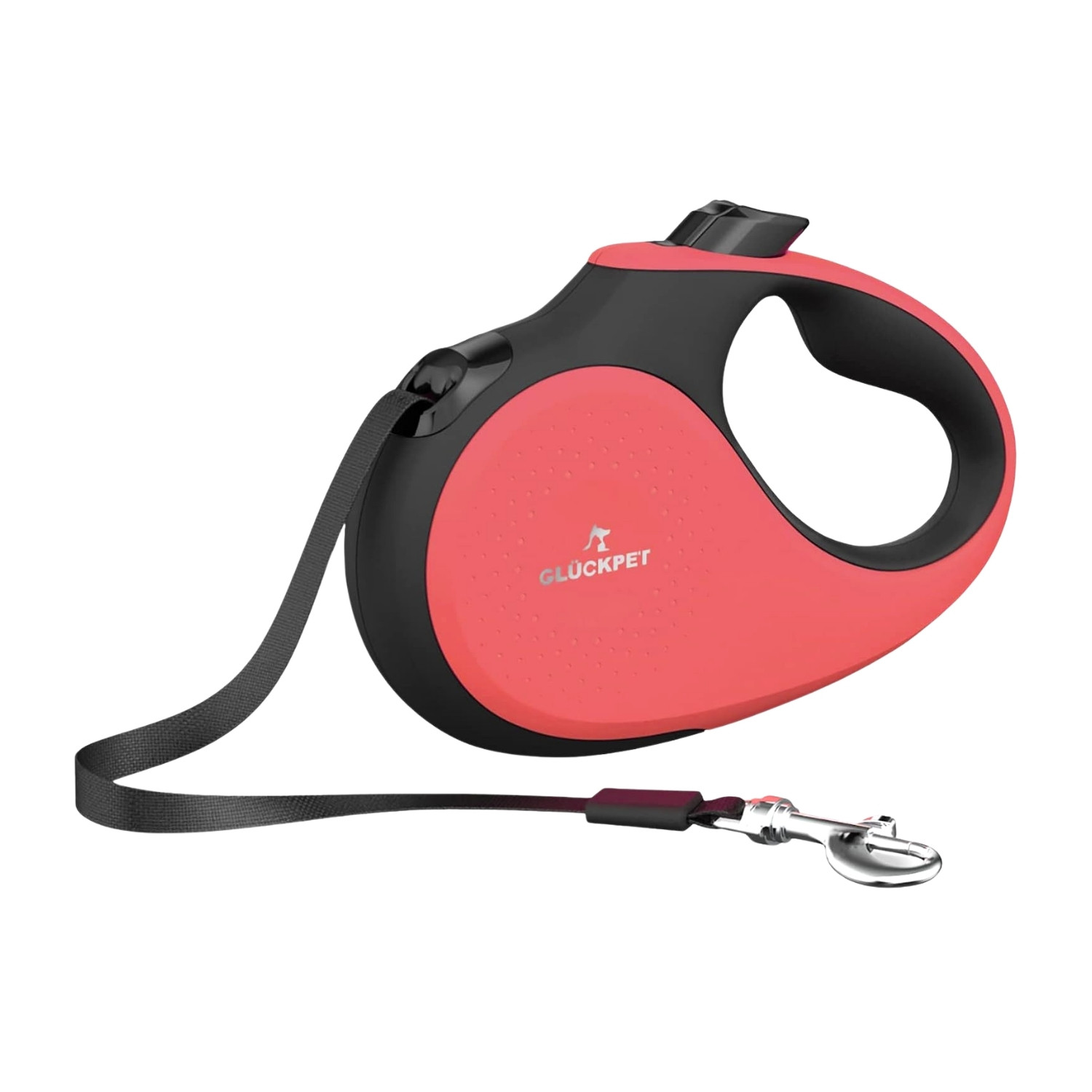 Correa para Perro Retráctil Extensible 5m con Botón de Bloqueo y Mango Ergonómico Talla L Glückpet Correas para Perros 1